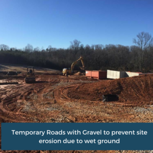 Temporary Roads with Gravel | Habersham County Administrative Building | Cooper and Company General Contractors | Northeast GA