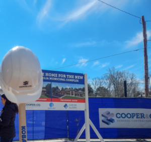 Groundbreaking Hard Hats at City of Cornelia | Cooper & Company General Contractors