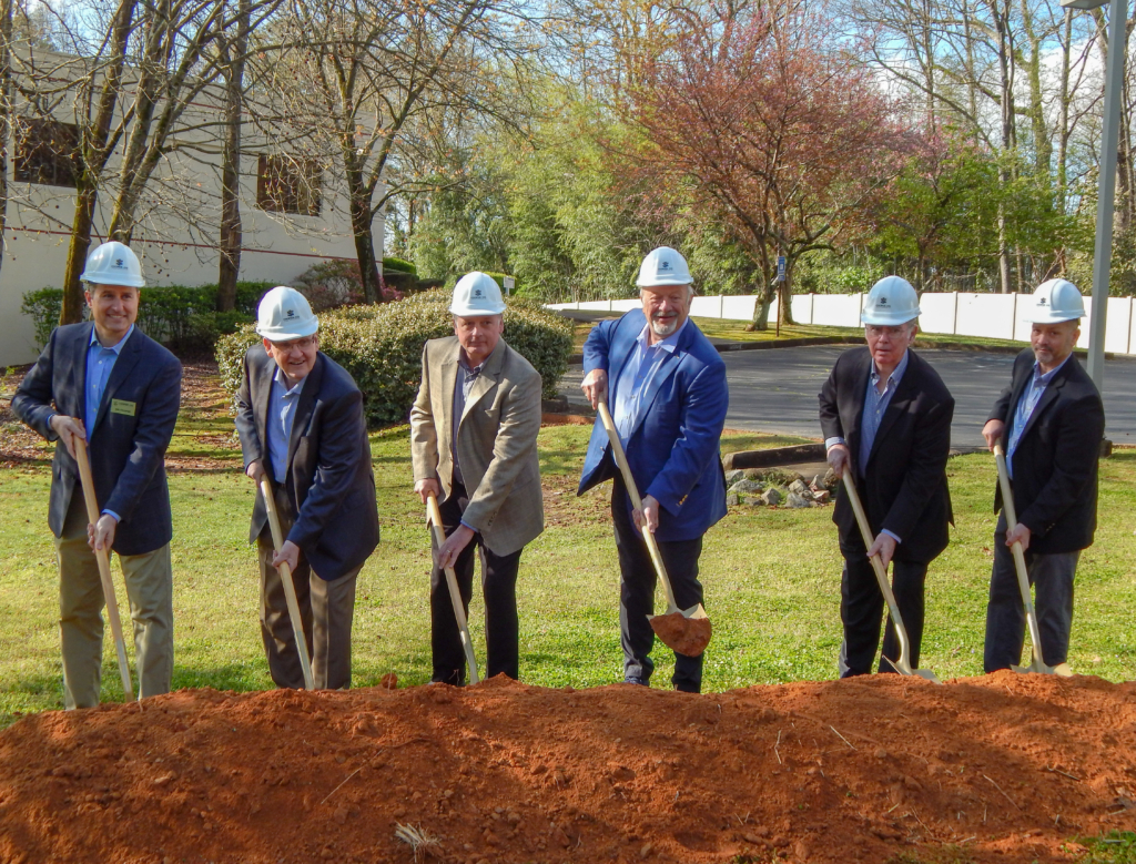 Jim Cooper with Company Directors for The Coop Group Groundbreaking in Tucker, GA | Cooper & Company General Contractors, Inc