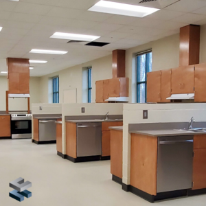 West Forsyth High School Kitchen Lab Interior | Forsyth County Schools | Cumming, GA | Cooper & Company General Contractors, Inc.