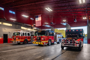 Cooper & Company | Gwinnett Fire Station #15 interior